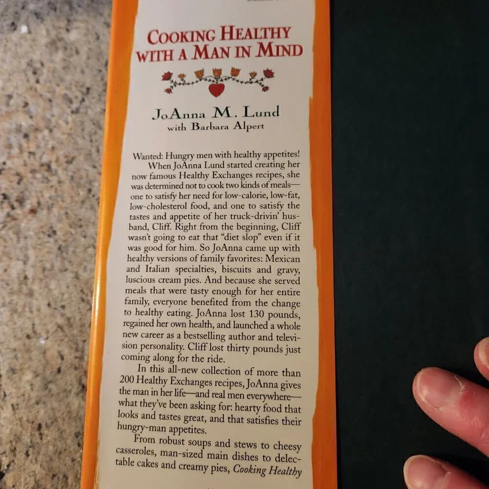 Cooking Healthy Man Mind Hardcover Book